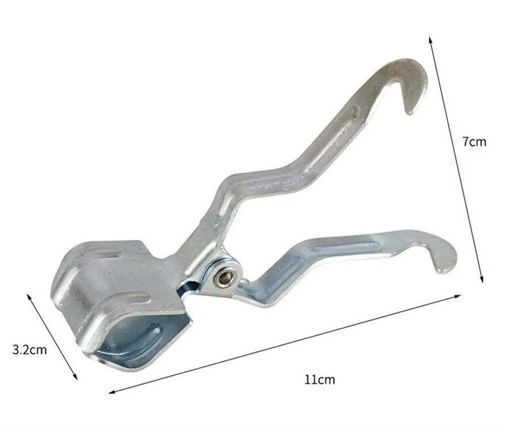 Clip Hanging Hook  Tent accessory Canopy pole lamp hang clips Outdoor light hooks garden entertaining accessory in silver color