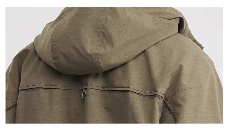 Men&rsquo;s man mens petite-, tall-, plus-, size Light Travel Hooded Jacket Workwear Streetwear Premium Trendy Spring Summer Fall Autumn Jacket Outerwear outdoor camping Outwear Jackets in brown