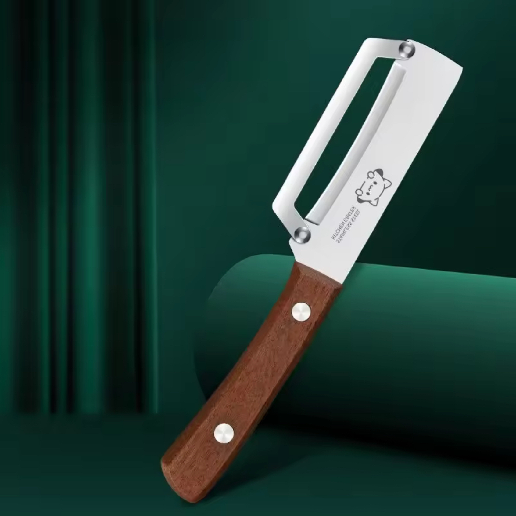 Fruit Paring Knife   Kitchen special open stock preparation stainless steel wooden handle parings knives Portable sugarcane & Vegetable household thick scraping chef shaving graters utensils tools