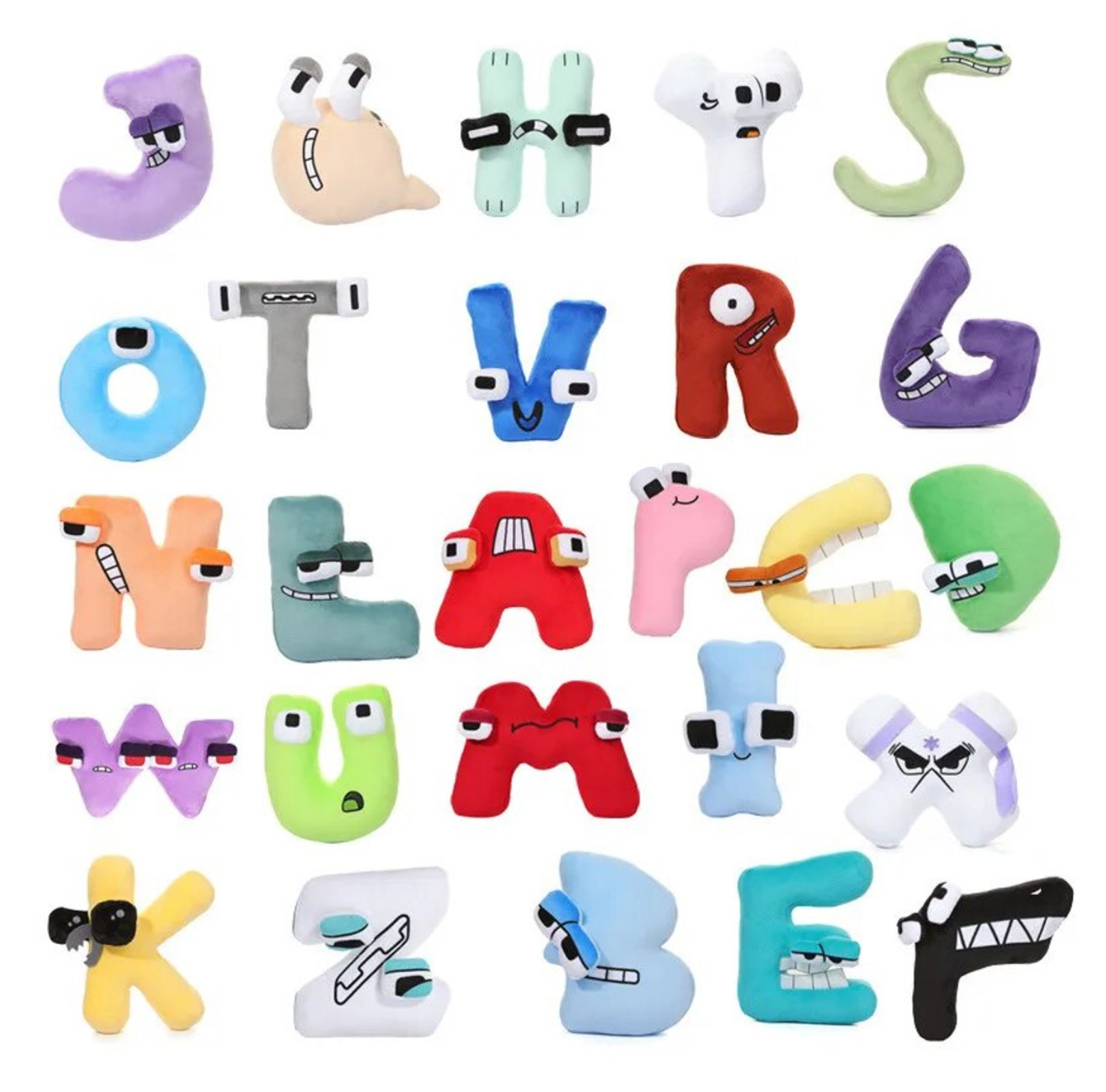 Alphabet Lore Plush Toy   26 Letters Throw Pillows Cartoon Character Doll Children's Enlightenment Education Toys Kids Child’s Bedroom Decor Christmas Gifts - Letter 