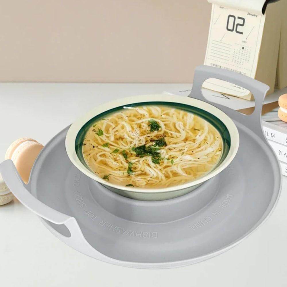 Practical microwave tray with handles for plates, bowls Kitchen Office Restaurant Bar accessory tools KitchenAid accessories in Gray grey