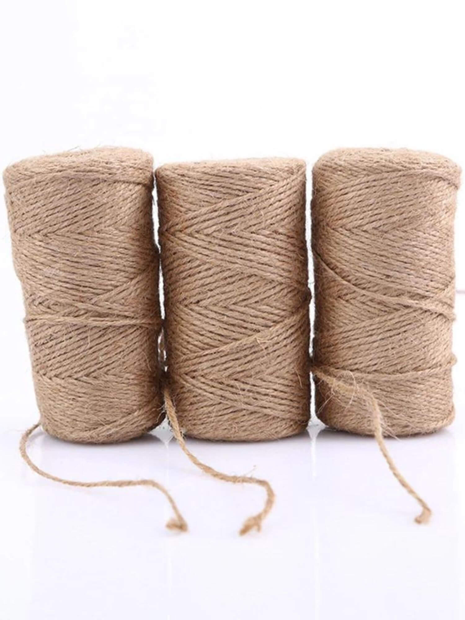 Twisted Cotton Cord Rope 1 Roll    Durable 100m 1mm 2mm 3mm natural beige craft macrame hemp string DIY handmade home decorative office crafts supply