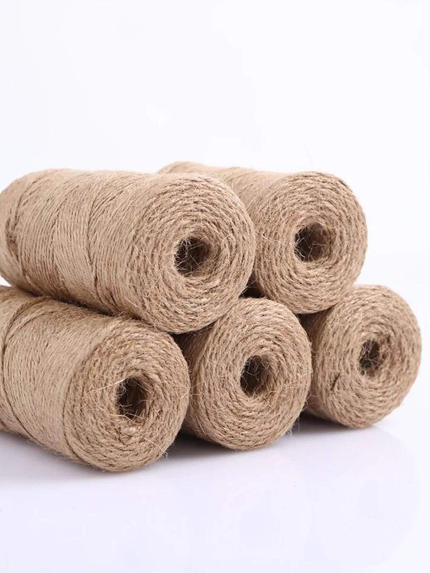 Twisted Cotton Cord Rope 1 Roll    Durable 100m 1mm 2mm 3mm natural beige craft macrame hemp string DIY handmade home decorative office crafts supply