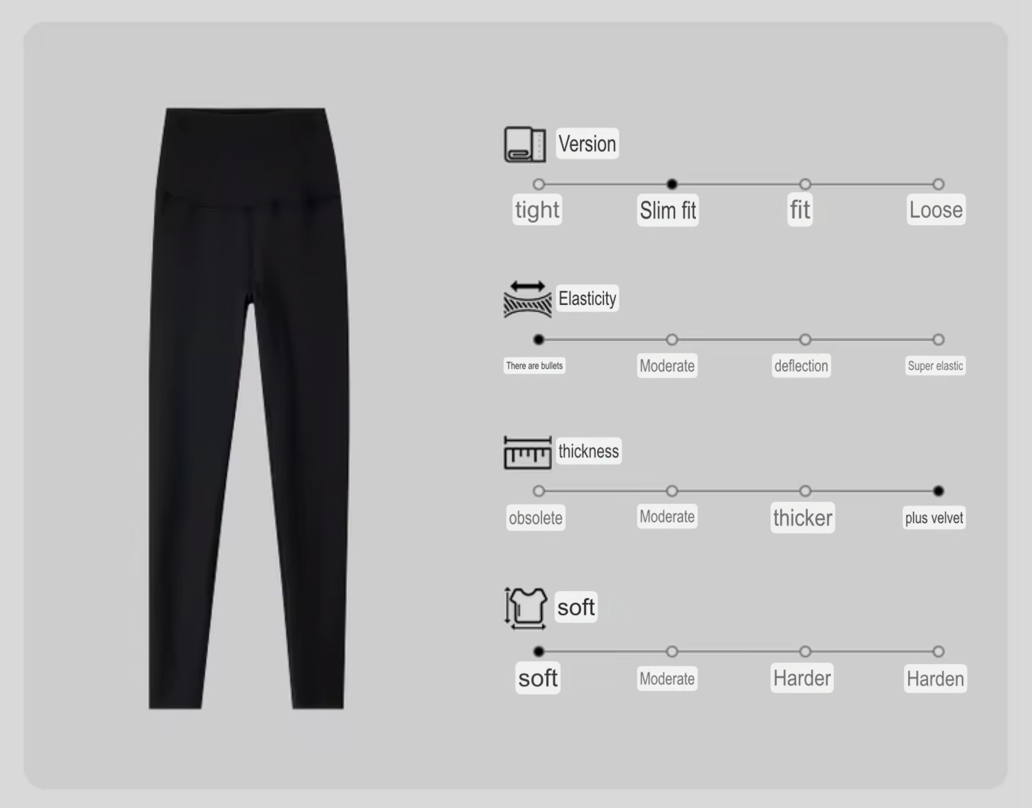 Slim Fit Leggings     Women’s high rise elastic waist honeycomb hip lift thick beige fleece lined Knit Pencil pants for woman in black Female womens basic spring petite-, tall-, plus-, size commute fashion office wfh workwear knitted clothing #W44K58691