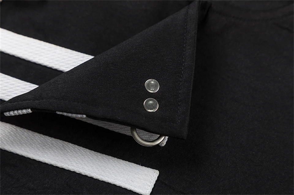 Women's woman womens petite-, tall-, plus-, size Chinese style mandarin collar long sleeves with turn-up cuffs, metal irregular diagonal styled latch button lock close slit side pockets Oversize clothing Trend external clothes Jackets Blazer outwear Fashion outerwear in black with white accent