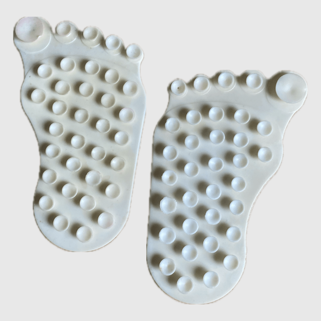 Bath Shower Suction Pads    Vintage classic Anti-slip feet foot print pads grippers bathroom accessories 