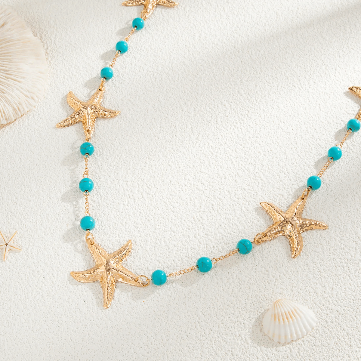 Women’s woman womens Boho Bohemia Bohemian Resin Beaded Starfish Lingerie Chain Waist Belly Belt for Women Summer Bikini Body chains Jewelry festival Holiday vacation getaway beachwear jewellery