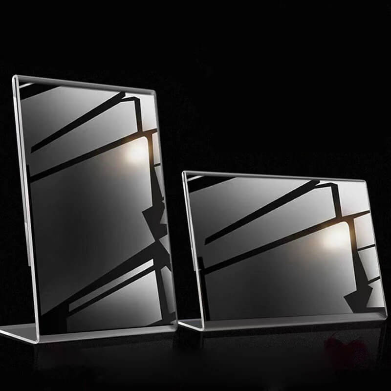 A6 Transparent Acrylic Display Stand 10*15cm Vertical Table Sign Stands Suitable For Photos Bills Business Cards Memos Paintings