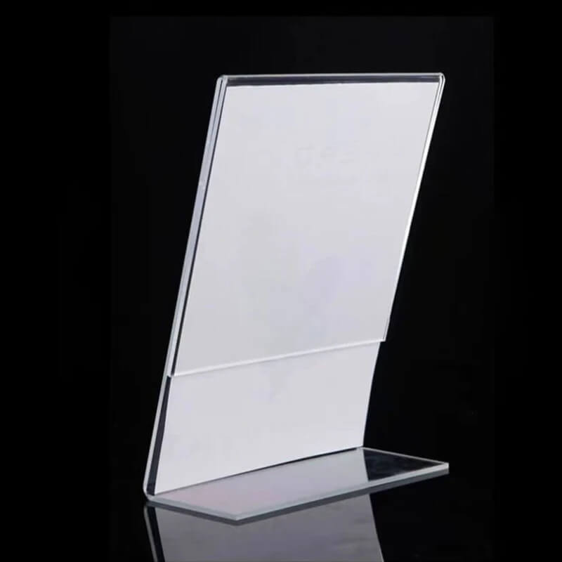 A6 Transparent Acrylic Display Stand 10*15cm Vertical Table Sign Stands Suitable For Photos Bills Business Cards Memos Paintings