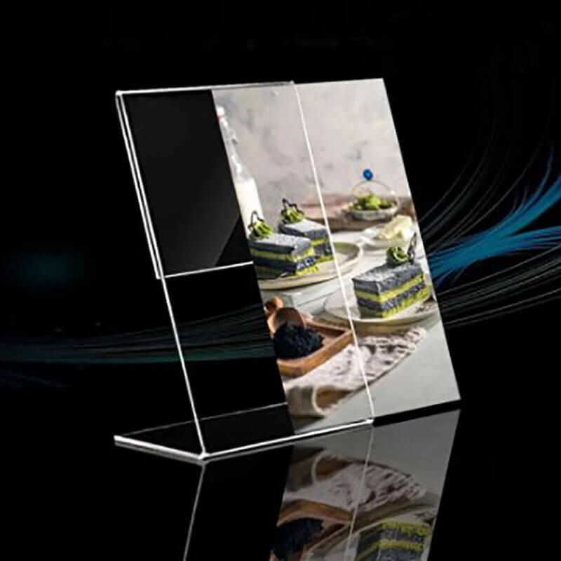 A6 Transparent Acrylic Display Stand 10*15cm Vertical Table Sign Stands Suitable For Photos Bills Business Cards Memos Paintings