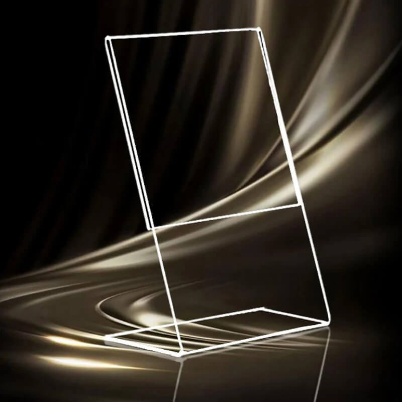 A6 Transparent Acrylic Display Stand 10*15cm Vertical Table Sign Stands Suitable For Photos Bills Business Cards Memos Paintings