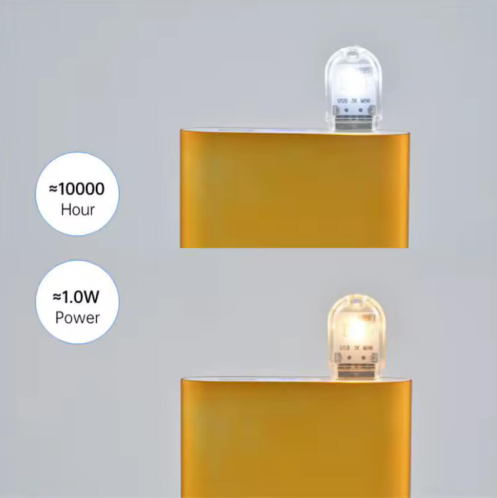 USB Plug Lamp Warm or white LED Light Mini Book Table Reading Nightlight Eye Protection Small For Power Bank Laptop PC Computer lights lamps