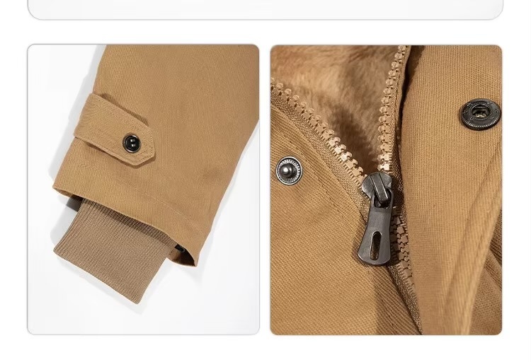 Men’s man mens petite-, tall-, plus-, size Trending Light Travel Trendy Spring Summer Fall Autumn Winter all-season formal office commute workwear hooded pockets zipper close lined Outerwear field coat outdoor camping Outwear Coats in khaki camel color
