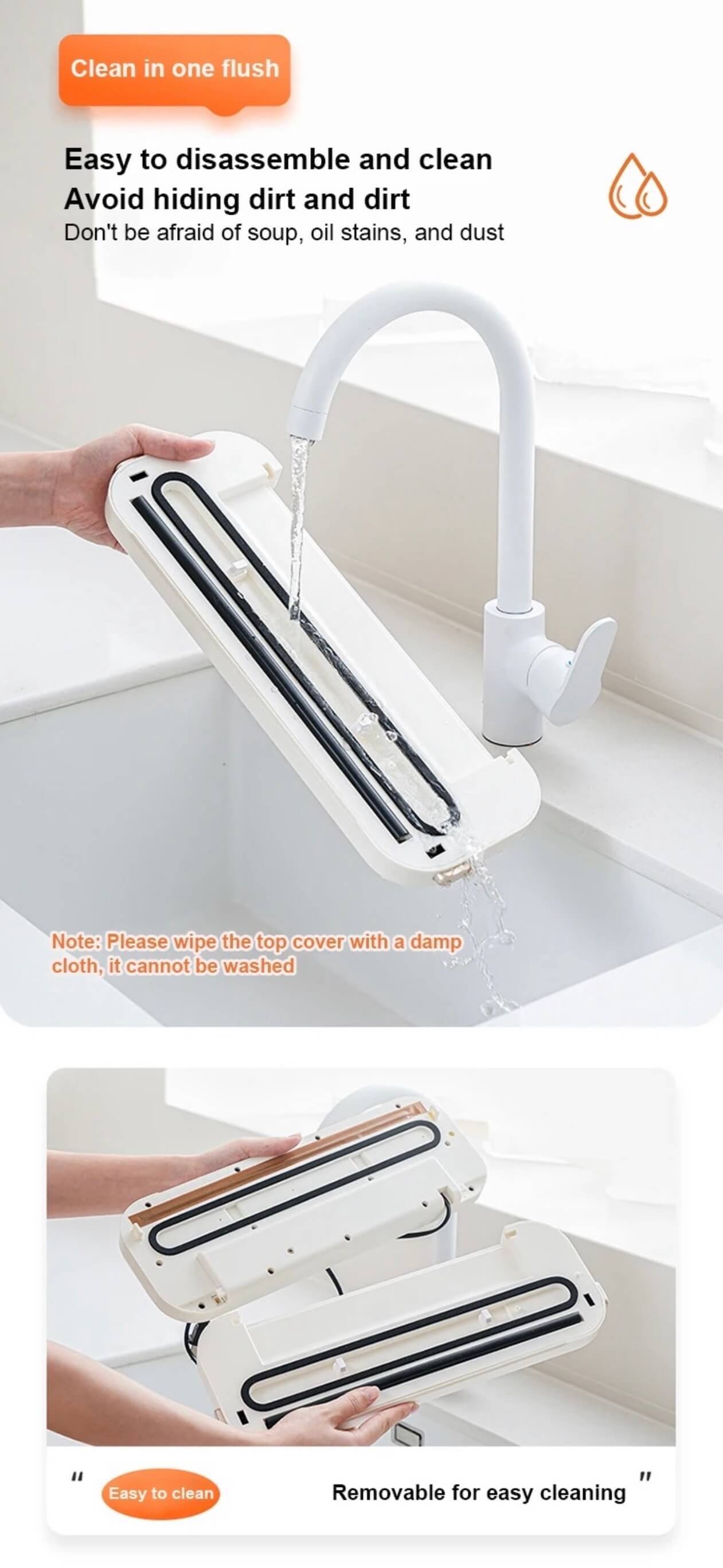 Automatic Food Vacuum Sealer with Built-In Cutter Dry/Wet Food Preservation Storage High Suction Force Sealing External Pumping sealers In white