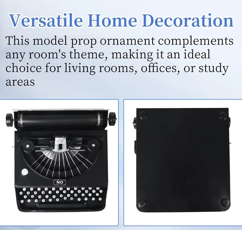 Retro Old-Fashioned Typewriter Home decoration model props ornaments Best gifts for kids Children vintage classic style typewriters in black gifting