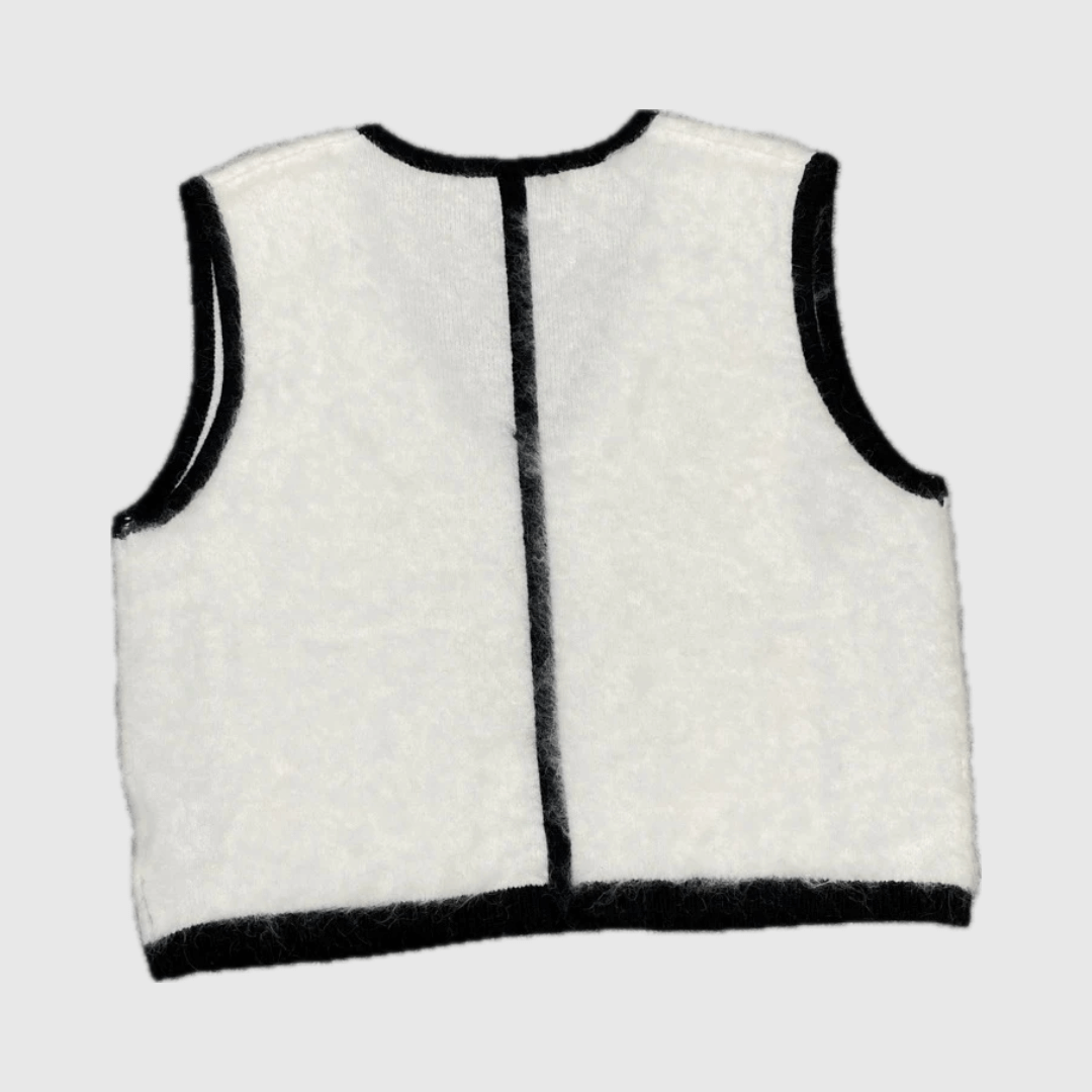 Wool Knit Tank Top   Women's Spring Summer Petite size Leisure Commuter workwear V-neck womens Pullover Vests Sleeveless Alpaca woolen Knitted Sweaters Tank Tops for Woman in white