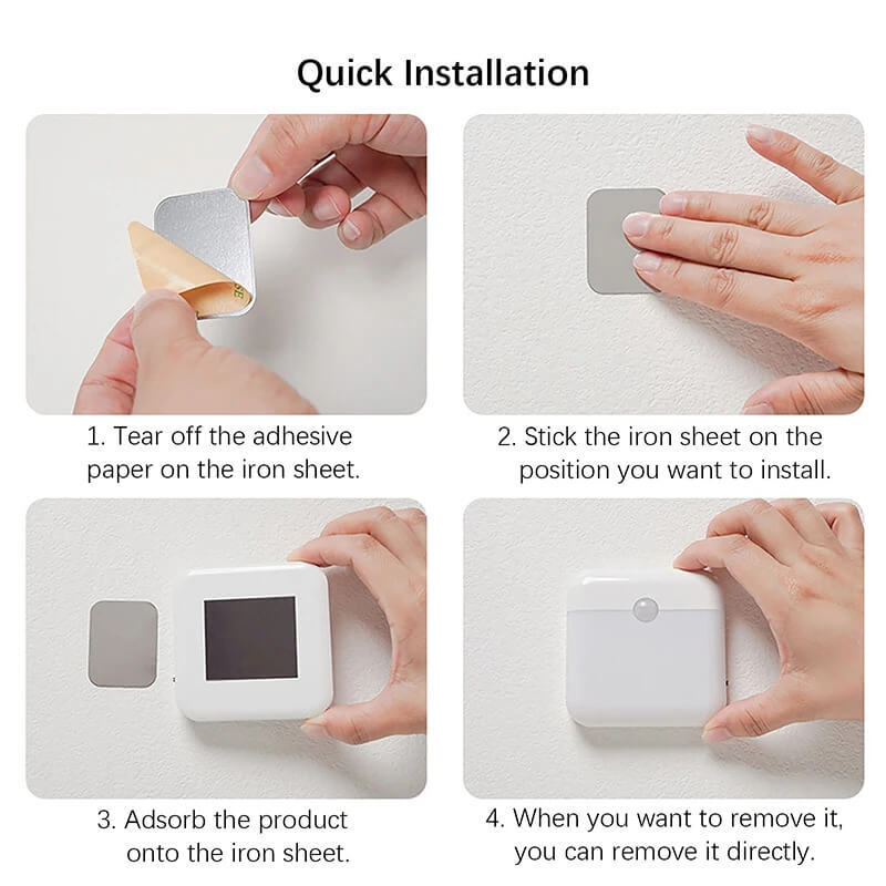 LED Wireless Night Light, Human Motion Sensor Lantern Rechargeable Wall Lamp, for Camping Summer Stairs Closet Kitchen Toilet Lighting lights