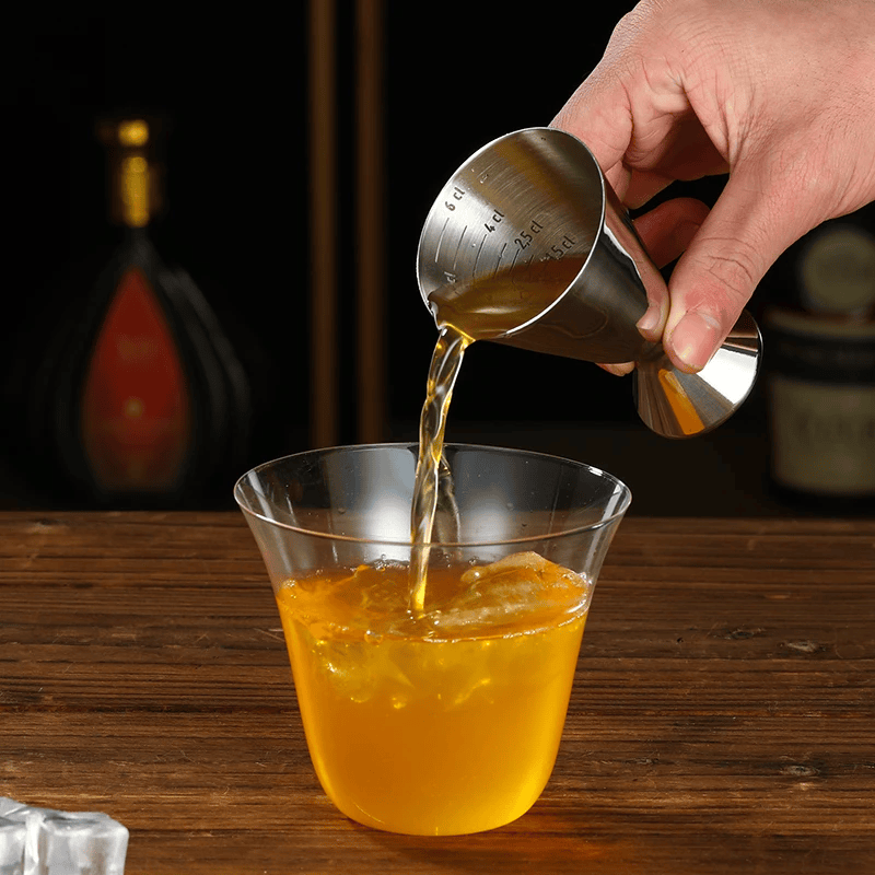 Stainless Steel Jigger with Scale Line Bar Measures Bar Tools Bar Accessories In silver color