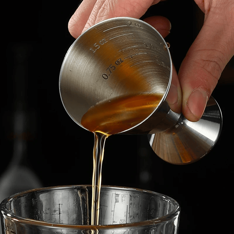 Stainless Steel Jigger with Scale Line Bar Measures Bar Tools Bar Accessories In silver color