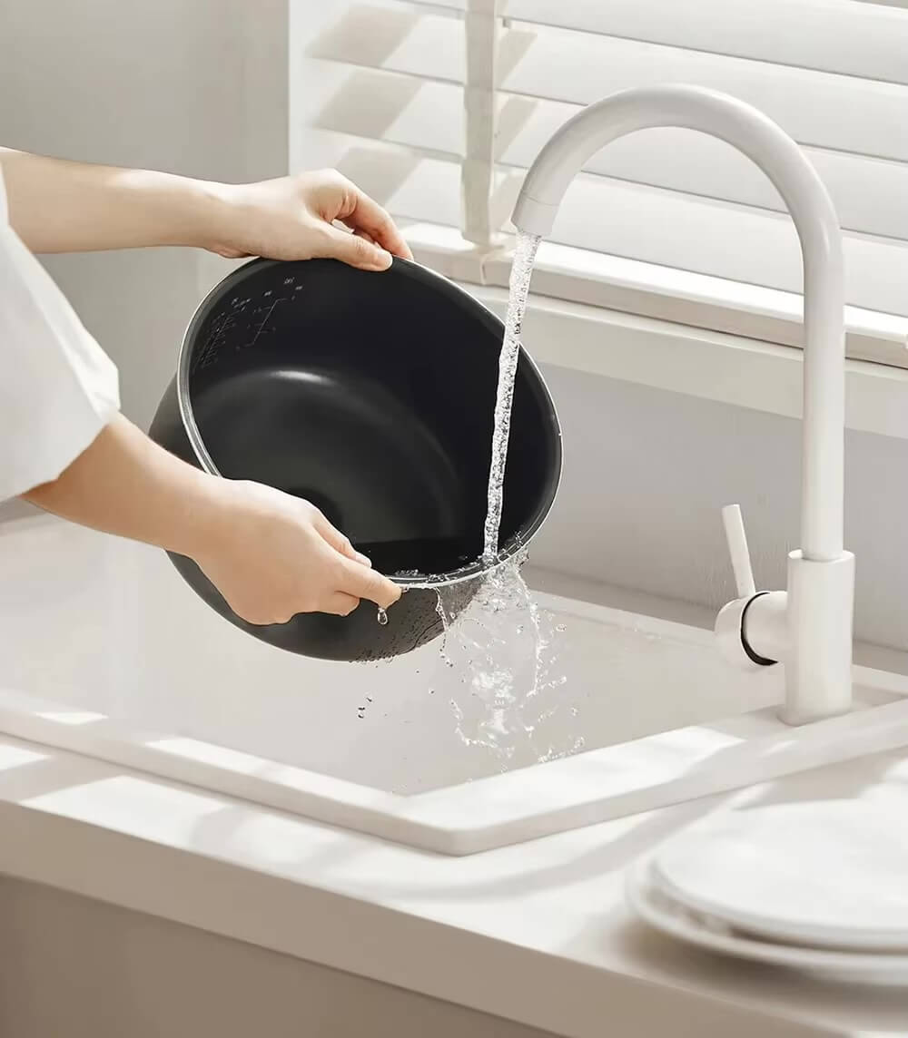 Xiaomi Mijia Rice Cooker 4L C1 Pro 860W, 28-Min Fast Cook 24H Preset Black Crystal Non-Stick Pot Top Touch Control Warmer kitchen appliances cookers in white