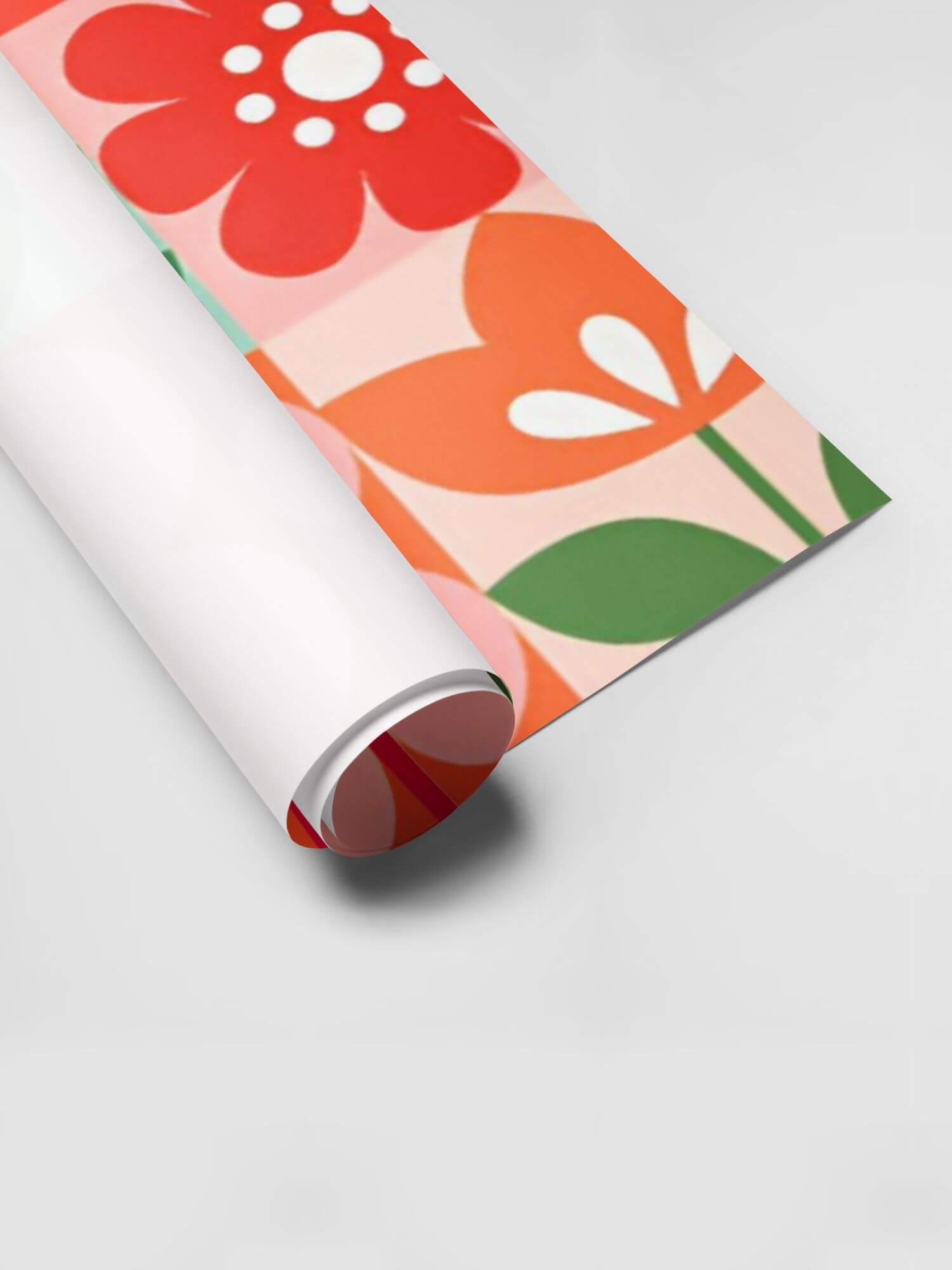 Floral Wrapping Paper Sheets  Yellow White Orange with daisy flowers Birthday Gifts Holiday Seasons Christmas Greetings gifting presents wrappers 