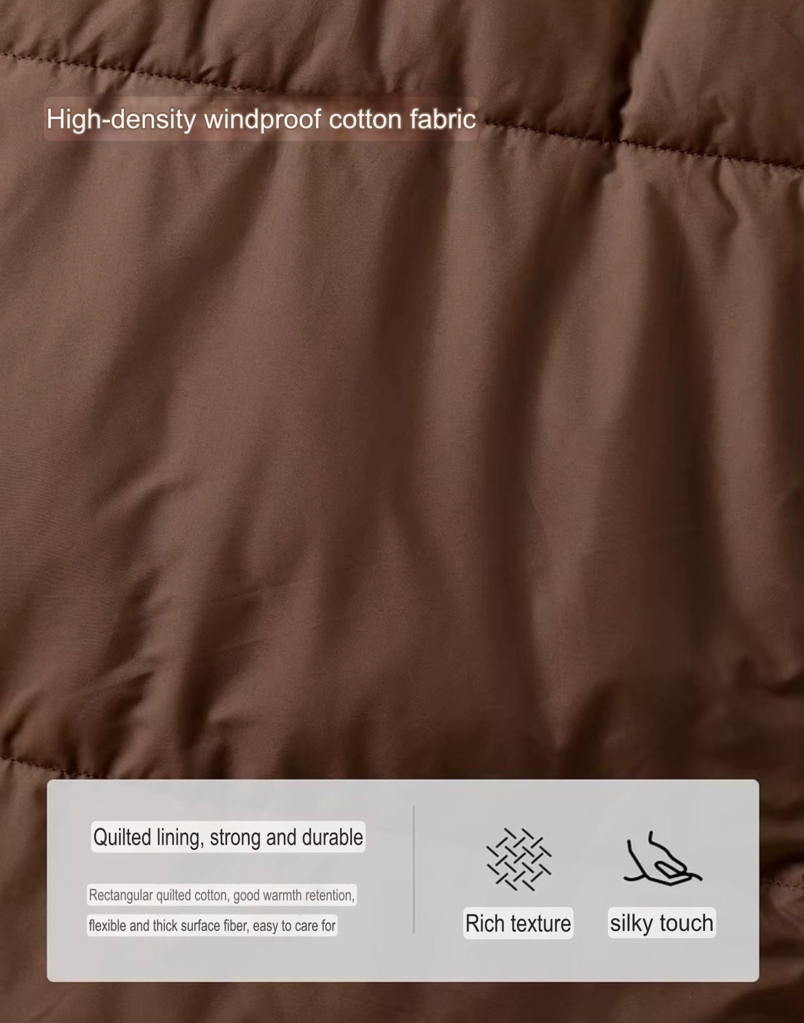 Big Puff Coat     Women’s Winter thick straight hooded geometric cotton quilted parkas solid oversized long sleeves button-up zipper snap button close flap latch seal patch pockets cotton coat for woman in brown Casual mid-length outwear tall-, plus-, size puffer jackets Outerwear coats Female outwear #W44M57388