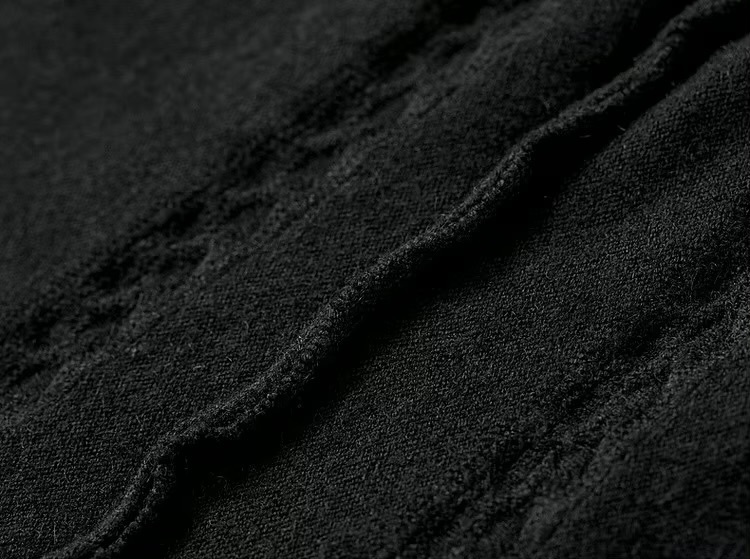 Classic Midi Skirt black      Women&rsquo;s vintage viscose blend knitted elegant pleated mid rise elastic waist solid simple A-line mid-calf midi-skirts for woman Fall Autumn Winter Spring womens fashion office lady wfh workwear style pleats  #W44Q57643