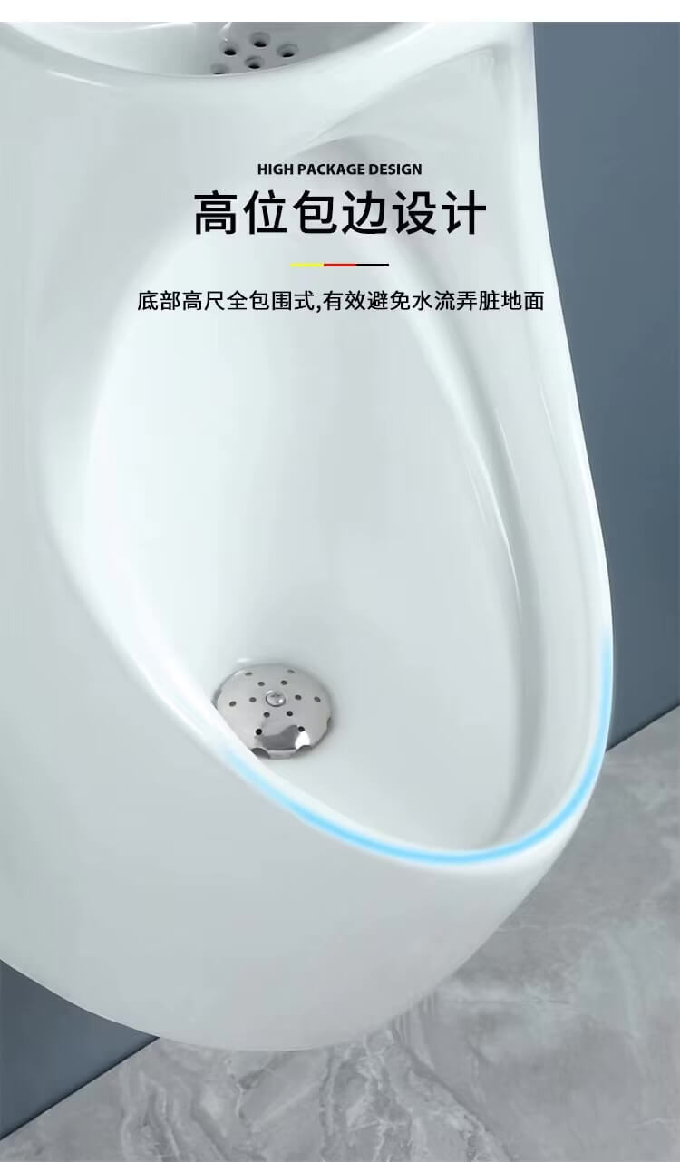 Integrated Ceramic Toilet with Washbasin  Household men's water-saving vertical wall mounted induction with washbasins sinks Bathroom toilets WC furniture hardware