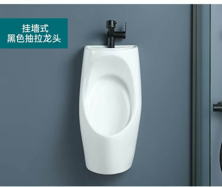 Integrated Ceramic Toilet with Washbasin  Household men's water-saving vertical wall mounted induction with washbasins sinks Bathroom toilets WC furniture hardware