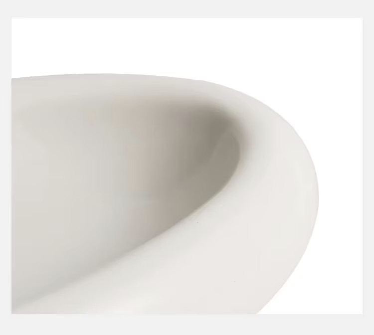 Oval Ceramic Plate Fish Plate Dessert Sushi Dish Serving Plates Double Layer Insulation Plates Molecular Cuisine Tableware