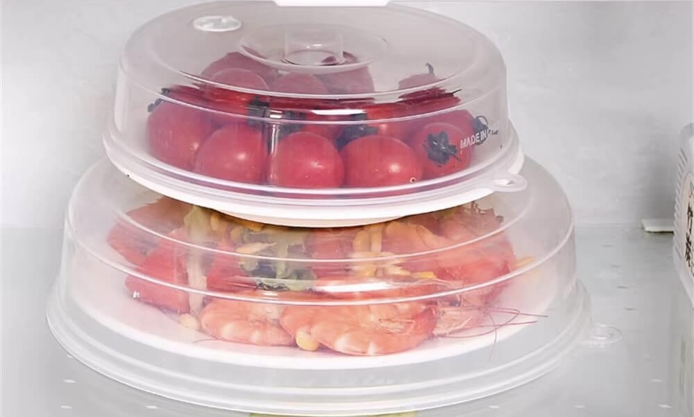 Microwave Food Cover  Heat-resistant foods splatter guards lid Anti-sputtering covers accessory Non-splatter lids Fresh-keeping cookware accessories in clear transparent color