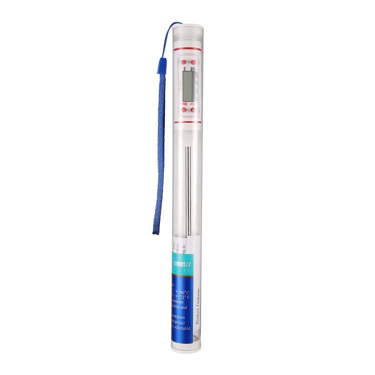 Stainless Steel Cooking Probe Thermometer  Baking food liquid paste oil milk meat temperature reading gauge thermometers Kitchen aid tools #JT-004
