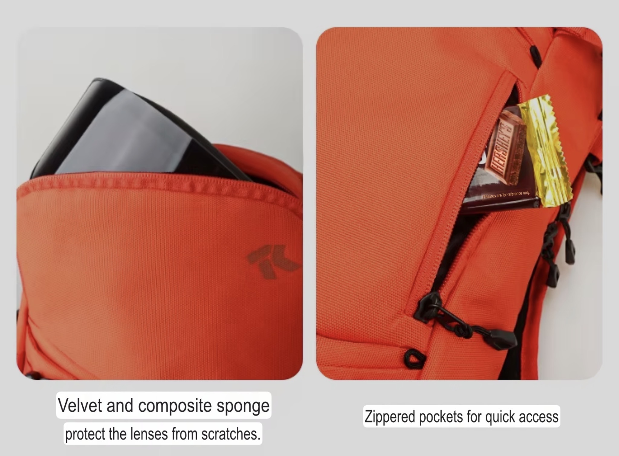 Ski Rucksack Ski Backpack Multi-Functional Backpacks Large Capacity Sports Board Dry Wet Separation Boarding Snow Bags Outdoors camping skiing in Pumpkin Yellow, Mist Light Gray, Orange, Black, Lime Yellow, Purple