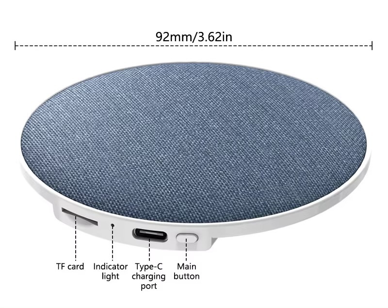 Home Bedroom Lenovo Pillow Side Sleep Aid Speaker Ultrasonic Sleep Aid Speaker High Dynamic Sound Quality Butterfly Bluetooth Speakers Electronics in blue with white accent