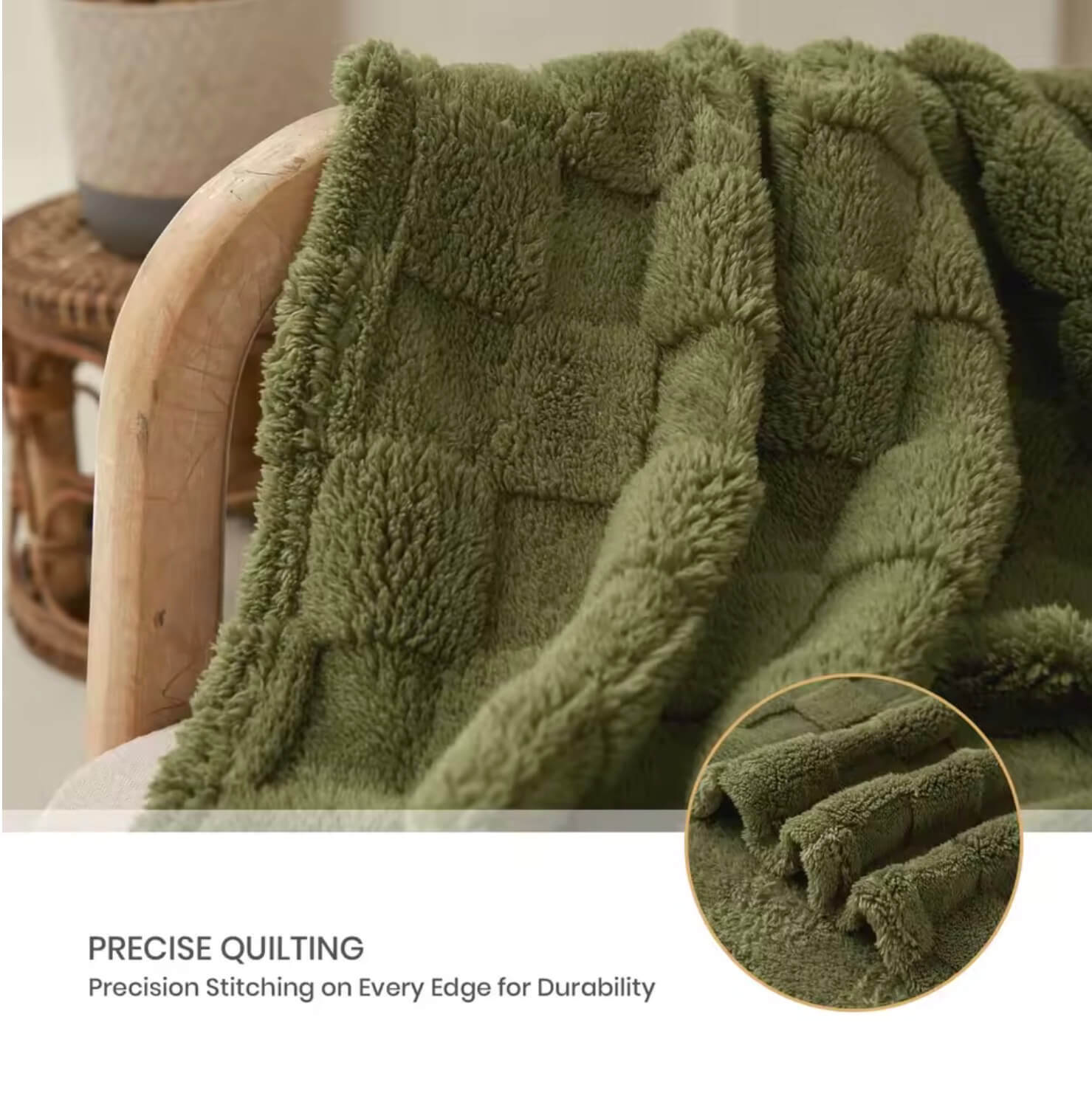 Good Nite Sofa Throw Blanket Throw Fleece Blanket Cosy Warm Large Bed Throws for Sofas Couch Bed and Car Double size bedding in green