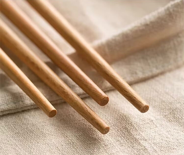 Cooking Chopsticks   Japanese extended fried high temperature resistant household prep accessory solid wood anti-slip anti-hot high-grade wooden chopstick Hot Pot kitchen cookware utensils beech wood accessories