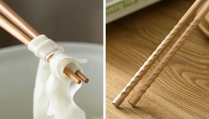 Cooking Chopsticks   Japanese extended fried high temperature resistant household prep accessory solid wood anti-slip anti-hot high-grade wooden chopstick Hot Pot kitchen cookware utensils beech wood accessories