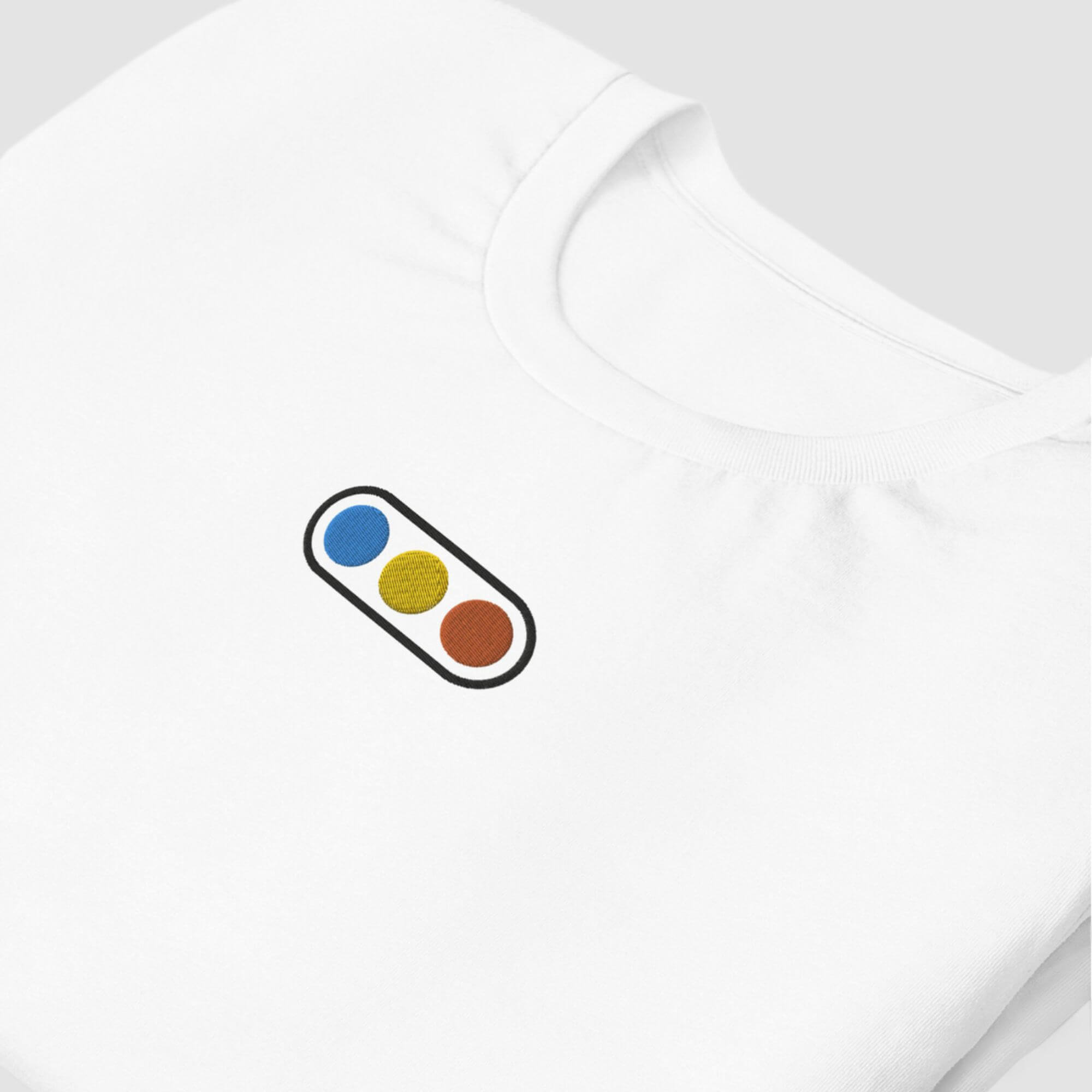 Cotton Graphic Crewneck T-Shirt      Genderful Unisex Anywear Women’s Summer Tees Japanese traffic light, round crewneck O-neck streetwear tops  short sleeves petite-, tall-, plus-, size crew neck fashion T-shirts for Woman in white with blue yellow red black Womens Japan y2k styles