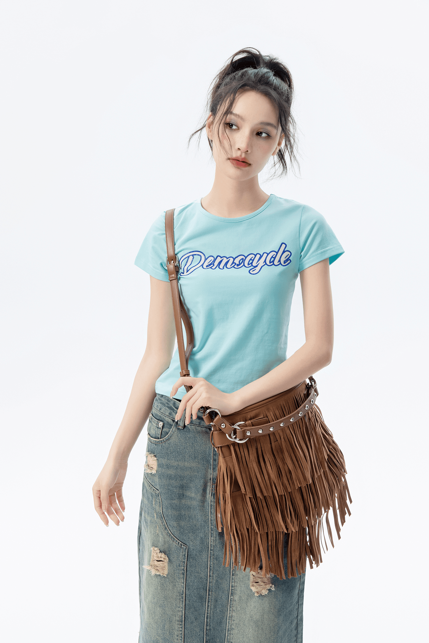 Boho bohemia bomenian women’s woman womens European / American Fashion Retro Original Design Frosted Suede Tassel Decoration mi miteigi festival gig gear Single Shoulder Crossbody Bags in chocolate brown