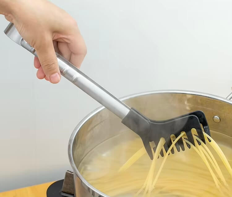 Stainless Steel Noodle Tongs  Japan Imported, Japanese Kitchen Pasta Spaghetti tong, food clips, stainless steel handle, cooking utensils