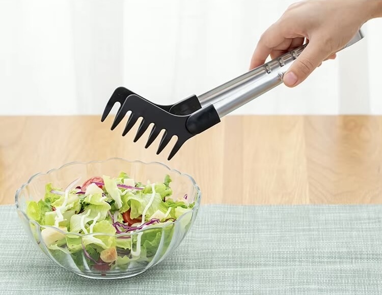 Stainless Steel Noodle Tongs  Japan Imported, Japanese Kitchen Pasta Spaghetti tong, food clips, stainless steel handle, cooking utensils
