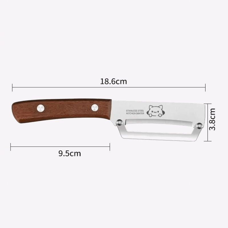 Stainless Steel Fruit Paring Knife High appearance Kitchen special wooden handle paring knives Portable sugarcane household thick scraping preparation cooking tools