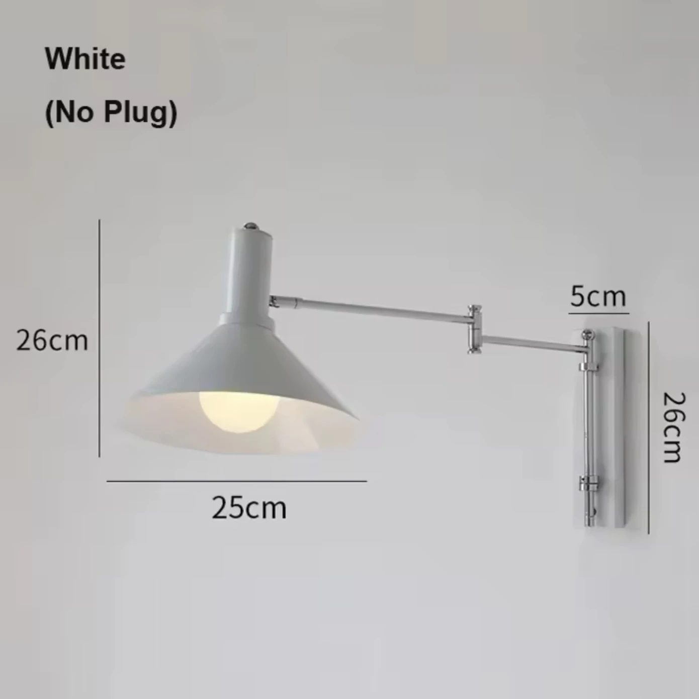 Modern minimalist office home student dorm study room Dormitory Household Foldable rotatable Bauhaus Rocker Wall Lamp Fashion lighting lamps in white