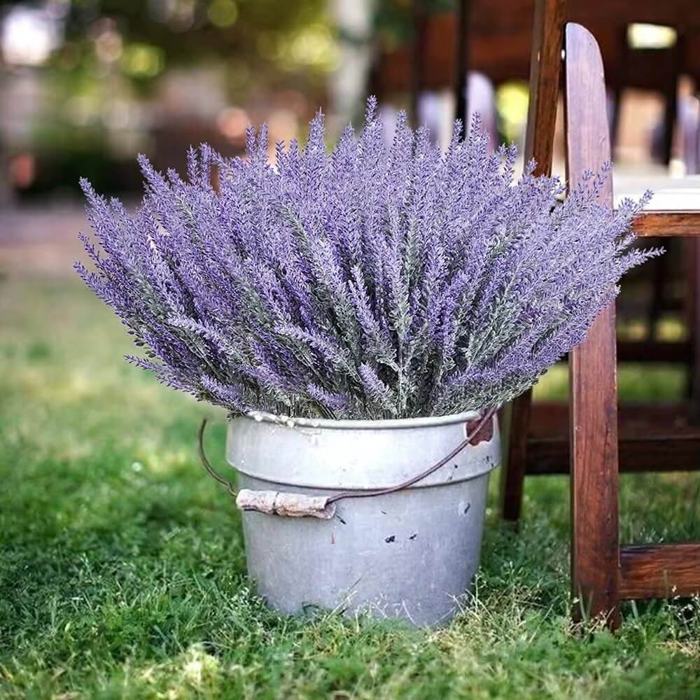 3Pcs Purple Artificial Lavender 36cm 3-Piece Flowers Bouquet Fake Plant for Indoor Home Decor Garden Wedding Decoration DIY Vase Accessory Floral stems accessories