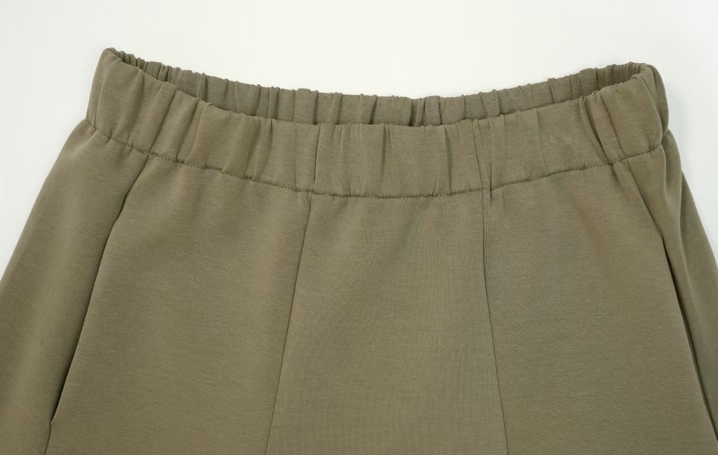 Lantern Skirt green     Women’s loose fit air cotton 3D Three-dimensional decoration elasticated waist natural waistline mid-calf ankle skirts for woman in military-green Fall Autumn Winter Spring womens fashion bell style #244766