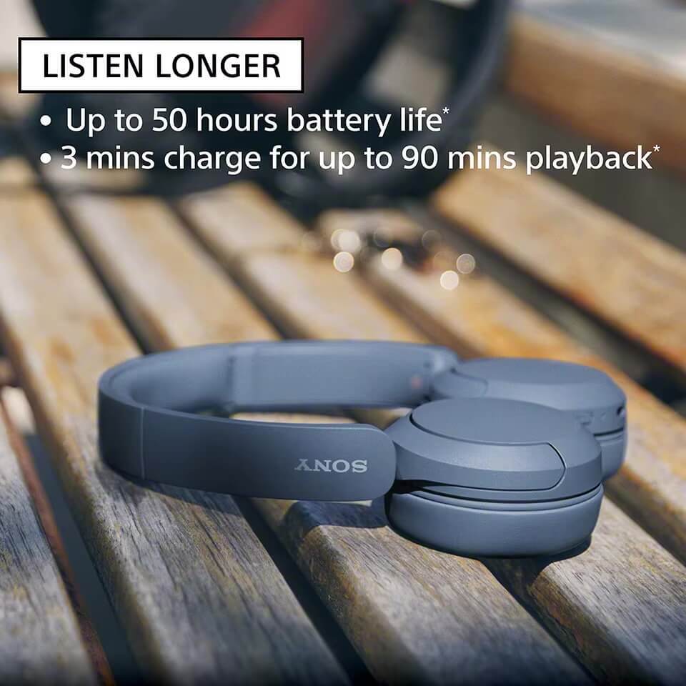Sony WH-CH520 Headphones Support DESS Original Bluetooth wireless headset up to 50 hours Battery Life Support Voice Assistance 100%. Headsets In black, white