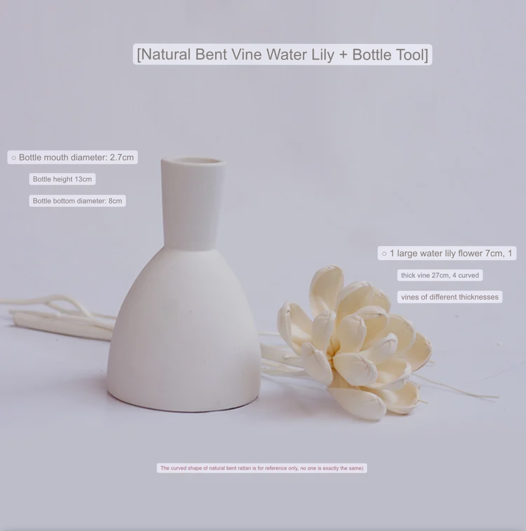 White Ceramic Aroma Diffuser Vase  Bottle Water Lily Reed Essential Oil Rituals Home Perfume Diffusers Bottles strawberry Aromatherapy Empty