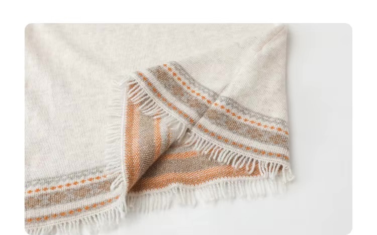 Women’s woman womens petite-, tall-, plus-, size Boho bohemian Casual Summer vacation holiday getaway woolen viscose blend Knitted Slim Vintage Long Sleeves O Neck Spliced Raw Edge tassels Female Pullovers Tees Spring Summer Autumn Fall crewneck sweater Top evening party bohemia tops in white with beige