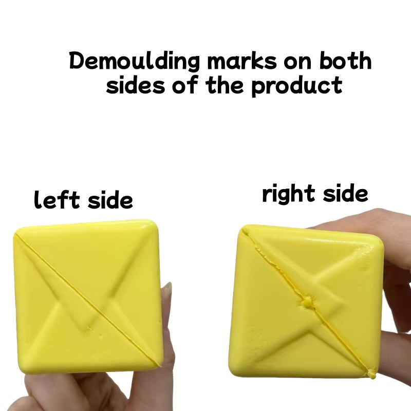 Anti-stress Sensory stress relief Squeezing Toy Realistic Butter Sticks Decompression Fidget Toys in yellow cream color with blue accent