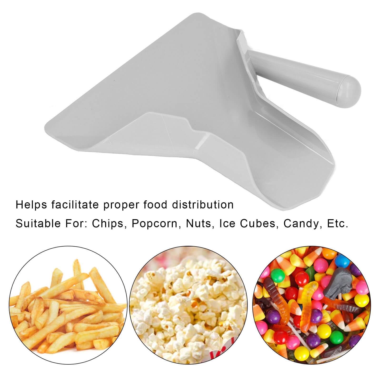 French Fries Shovel Food Grade Household Non Slip Right Handle French Fries Spatula French Fry Bagger Scoop Kitchen serveware Utensils